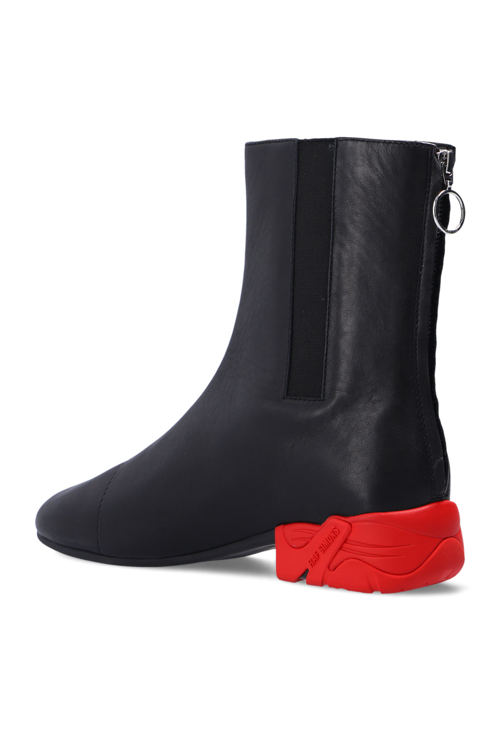 Black 'Solaris-High' leather ankle boots Raf Simons - Vitkac Canada